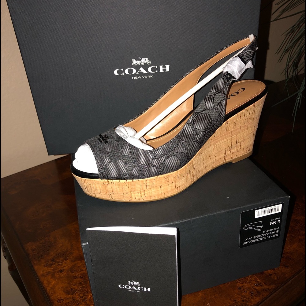 Coach Ferry Sig Jacquard/Calf Black-smoke/Black